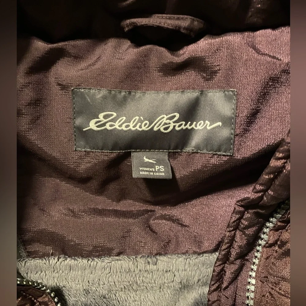 Eddie Bauer Down women’s  mid thigh Parka size Small petite‎